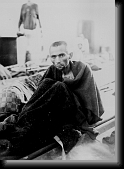 Starving inmate of Camp Gusen, Austria. T4c. Sam Gilbert, May 12, 1945 * 1052 x 1453 * (149KB)